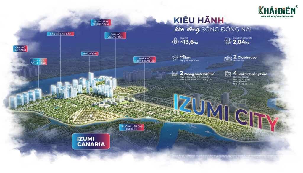 Quy mô của Izumi City Nam Long