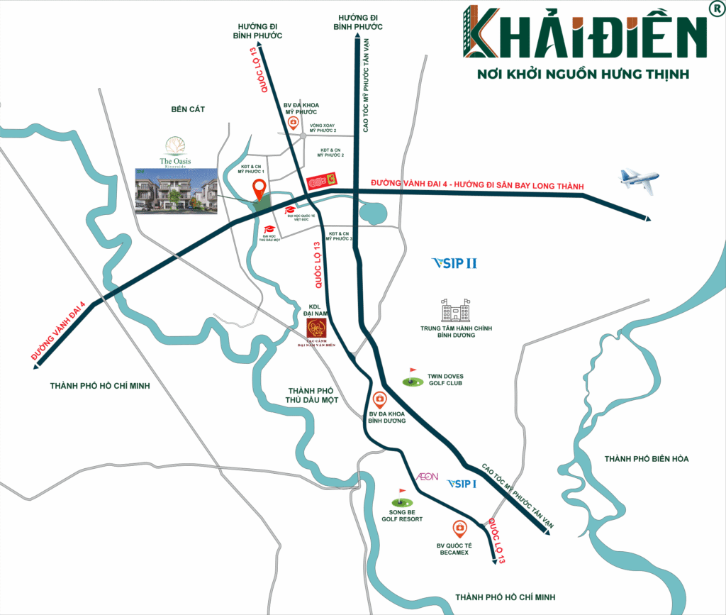 Vị trí đắc địa dự án The Oasis Riverside